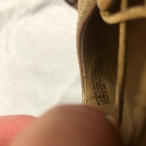 Michael Kors metalic gold lace up pointy flats NEW - Picture 6 of 6